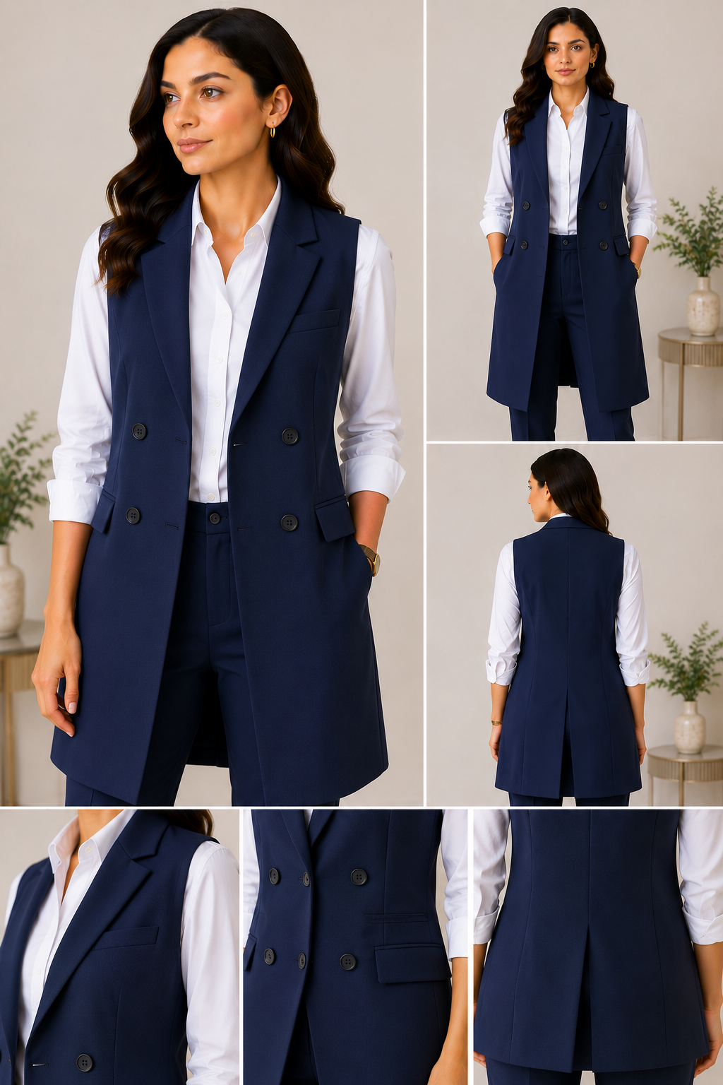 Navy Tailored Vest